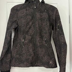 lululemon athletica Black Patterned Ski Jacket